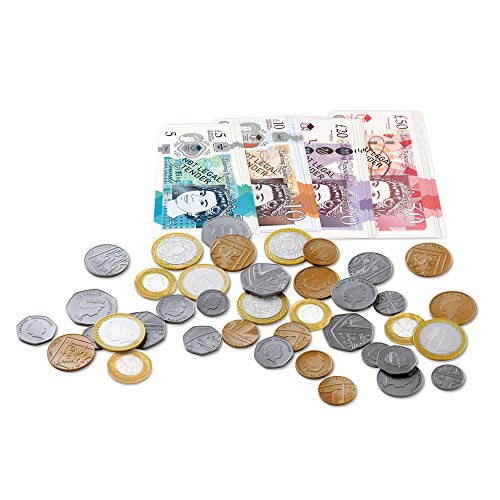 Learning Resources- Pack de Dinero del Reino Unido Pretend & Play (blíster), Multicolor (LSP2725-UK)