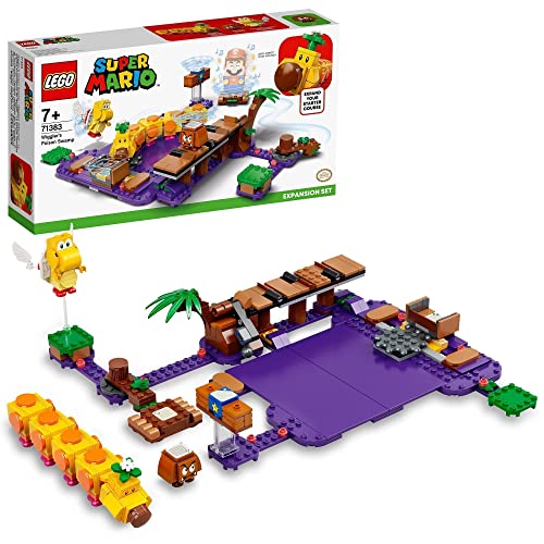 LEGO Super Mario Set de Expansión: Pantano Venenoso de la Floruga, Kit de Construcción con Goomba y Koopa Paratroopa +  71370 Super Mario Pack Potenciador: Mario de Fuego Juguete de Construcción