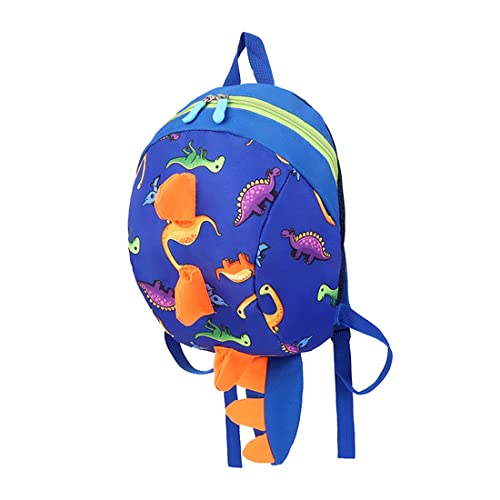 LESNIC Mochila para niños Dinosaurios Mochila Infantil para Niños Primaria Pequeña Guardería Mochila Preescolar para Bebé Niño Niña de 1-6 Años (Azul)