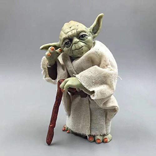 LHFD Muletas Yoda, The Child, Baby Yoda, 13 cm, Figuras Infantiles, Adornos, Juguete de coleccionista, Muletas Yoda.