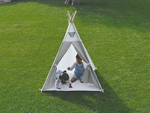 Little Adventures B0892k5n34 - Tienda Tipi Infantil Para Niños, 100% Algodón. Producto De Interior Y Exterior, Unisex, color White, 2000 g