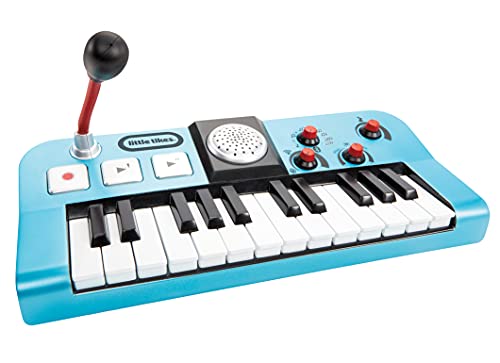 Little Tikes My Real Jam Teclado, Teclado de juguete con micrófono y funda, Cuatro modos de juego, control de volumen, conectividad Bluetooth, Estimula la imaginación, Edad: 3+ años