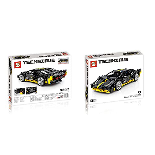 Loads Coche deportivo para Lamborghini sian, 584 piezas, técnica Pull Back modelo, compatible con Lego Technik Lamborghini