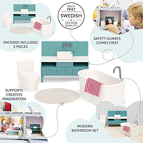 Lundby- Juego de baño básico para el Almuerzo (Micki Leksaker 60-3068-00)