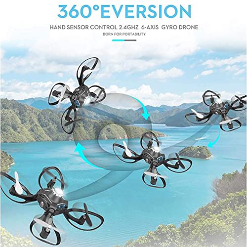 LYHY Mini Drone para niños y Principiantes RC Nano Pocket Quadcopter Plegable con Auto Hover, One Key Return, Headless Mode, 3D Flips, Toys para niños y niñas