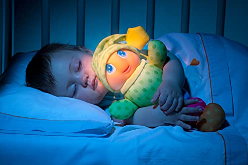 M MOLTO Gusyluz®. Peluche con luz para Dormir. Opción con vajilla incluida. (Gusyluz Rosa + Vajilla)