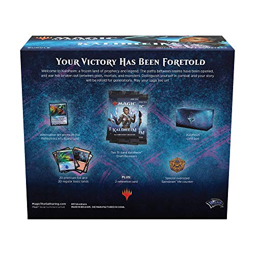 Magic: The Gathering Kaldheim Bundle, 10 boosters (150 Tarjetas mágicas) y Accesorios, Multi