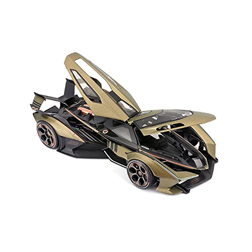 Maisto Lamborghini V12 Vision Grand Turismo: Maqueta de Coche a Escala 1:18, Maletero y capó móvil, orientable, 26 cm, Verde (536454)