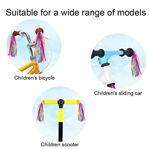 ManLee Un Par 30cm Bicicleta Manillar Serpentinas Bicicleta Streamer Scooter Streamer Colores Accesorios de decoración Colorida para Scooter de Manillar de Bicicleta Infantil Niños Niñas