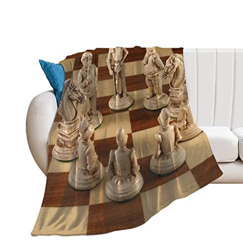 Manta Bebe Tablero De Ajedrez Manta De Franela Suave Y Confortable para Dormir Cuna/Cochecito/Cesta De Moisés/Viaje 130×150cm