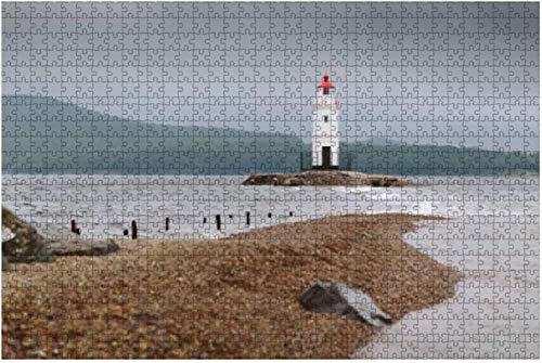Maritime Province of nova Scotia Lighthouse Waves and Pictures Rompecabezas grandes de 500 piezas para adultos Juguete educativo para adultos Niños Juego de rompecabezas grande Juguetes Regalo-PUZZLE