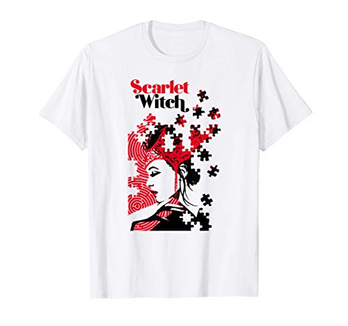 Marvel Avengers Scarlet Witch Wanda Maximoff Puzzle Camiseta