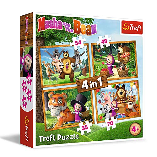 Masha y el Oso Trefl 4 en 1 207pcs. Puzzle