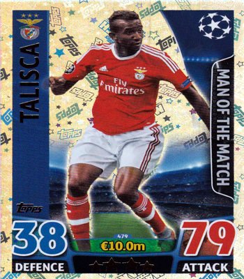 Match Attax Champions League – #479 TALISCA Man of The Match Tarjeta