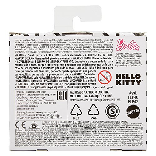Mattel-FLP42 Hellow Kitty Accesorios para muñecas, Multicolor (FLP42)