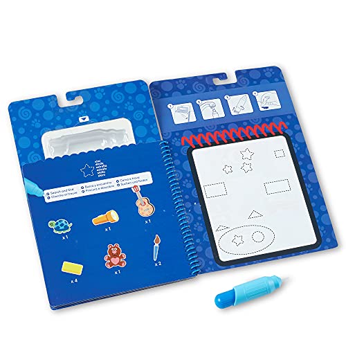 Melissa & Doug | Blues Clues & You! | Water Wow! - Bloc de Actividades de Viaje Revela-con-Agua de las Formas