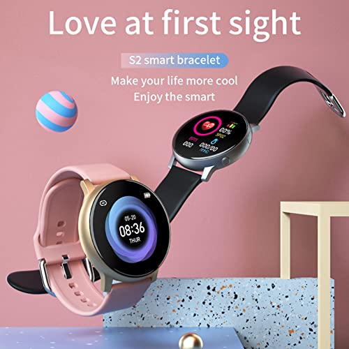 MERIGLARE Fitness Tracker Watch Pulsera Inteligente Podómetro Monitor de Reloj Inteligente Digital Impermeable para Niños Mujeres Hombres - Rosa
