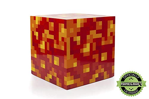 Minecraft Lava Block LED Mood Light Mood Lighting | 6 Inches Tall
