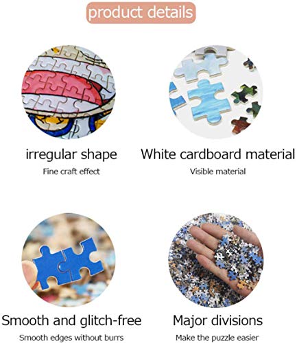 Mini Puzzles de 1000 Piezas en Miniatura DIYpara Adultos Casa en el Bosque de cartón Resistente Desafío de Ejercicio Cerebral Juego de Alta dificultad Regalo para Niño 38 * 26cm