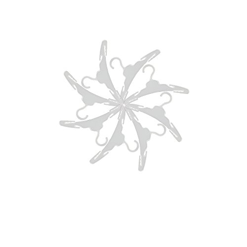 Miunana 12x Perchas de Ropa Accesorios Vestido Complementos como Regalo para 18 Pulgadas Muñeca 46 cm American Girl Doll - Blanco