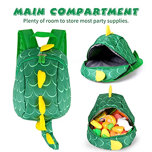 Mochila de dinosaurio para niños, arnés de seguridad, mochila pequeña, bolsa escolar de dibujos animados para niños y niñas