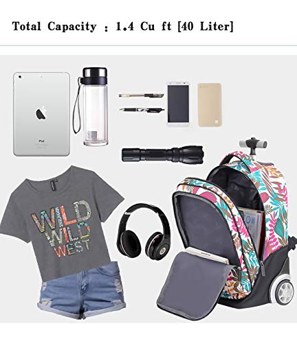 Mochilas Escolares Con Ruedas, Mochila Escolar Para Niños Con Rueda Gran Capacidad Maleta Infantil Caja Trolley, Equipaje De Bolsillo De La Escuela Portátil 19 inch