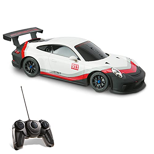 Mondo- Porsche 911 GT3 Cup Vehículo teledirigido, Color Negro y Azul. (63535)