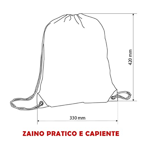 My Custom Style 100 Mochila Sacos City Rojo NO Impreso cm 33X42