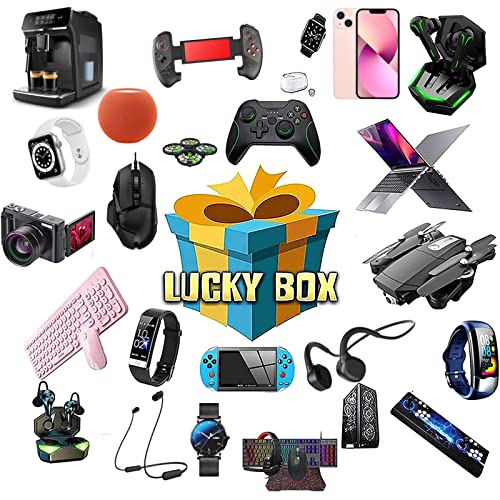 Mysterious Box Mysterious Boxes electrónicos, cajas de la suerte, productos aleatorios, excelente relación calidad-precio, color blanco