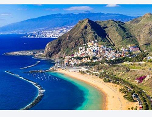 NA Puzzle Jigsaw Rompecabezas 500 Piezas Isola Di Tenerife Las Teresitas con Il Paesaggio Scenico Di San Andres Hobby Home Decoration DIY