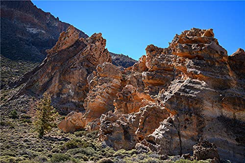 NA Puzzle Jigsaw Rompecabezas De 500 Piezas Spain Mountains Teide National Park Tenerife Crag Bricolaje 500 Piezas