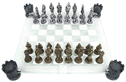 Nemesis Now Ajedrez Medieval Knight Unisex Ajedrez Standard, Vidrio,