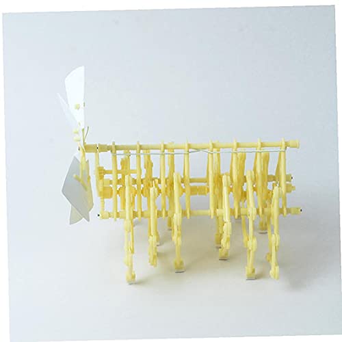 nJiaMe 1pc eólicos Strand Bestia Modelo ensambles de Bricolaje Robot Walker Kit de Juguetes educativos para Adultos Science Series La energía eólica Movimiento perpetuo Toy Machine