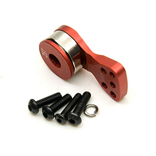 NLLeZ 1SET 25T Dientes Diente Medio Medio SERVO Cano DE ARMO para 1/8 1/10 RC Barco de automóvil FU-TABA/San-WA/Tactic/ACOMS/TA-Miya/AITEC/TRAXXAS/SAVOX, 21mm Rojo (Color : 21MM)