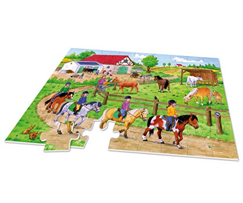 Noris 606031790 XXL - Puzzle Gigante con 45 Piezas (tamaño Total: 64 x 44 cm), para niños a Partir de 3 años