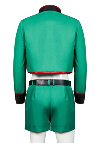 NUWIND GON·Freecss Anime Disfraz de Cosplay chaqueta verde pantalones cortos cinturón traje para fiesta de Halloween adulto disfraz hombre verde XL alto