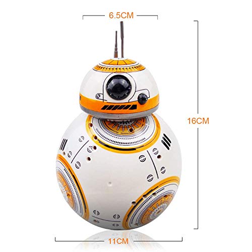 NZDY Star Wars Bb-8 Rc Robot Star Wars Bb-8 2.4Ghz Control Remoto Figura Robot Action Robot Sound Intelligent Toys Coche para Niños 3+