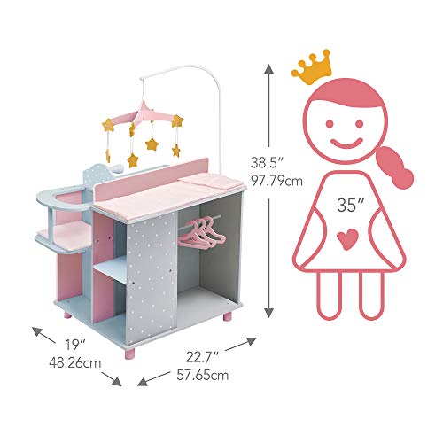 Olivia's Little World VEN-TD-0203AG-Cambiador para bebé, Color Rosa (Primary Products Ltd VEN-TD-0203AG)