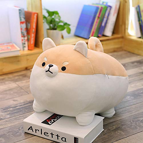 OUKEYI Peluche de animal Shiba Inu de peluche para perro de Anime Corgi Kawaii, almohada suave de felpa de Plushies Shiba Inu de peluche de peluche, almohada de muñeca de perro, regalo de(40,64 cm)