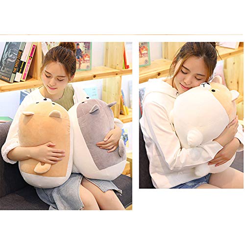 OUKEYI Peluche de animal Shiba Inu de peluche para perro de Anime Corgi Kawaii, almohada suave de felpa de Plushies Shiba Inu de peluche de peluche, almohada de muñeca de perro, regalo de(40,64 cm)