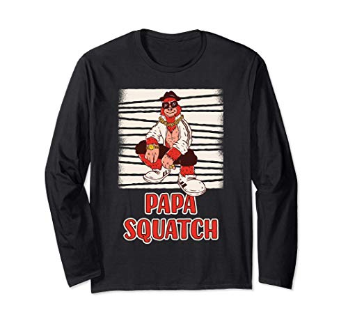 Papa Squatch - Hip Hop Sasquatch Manga Larga