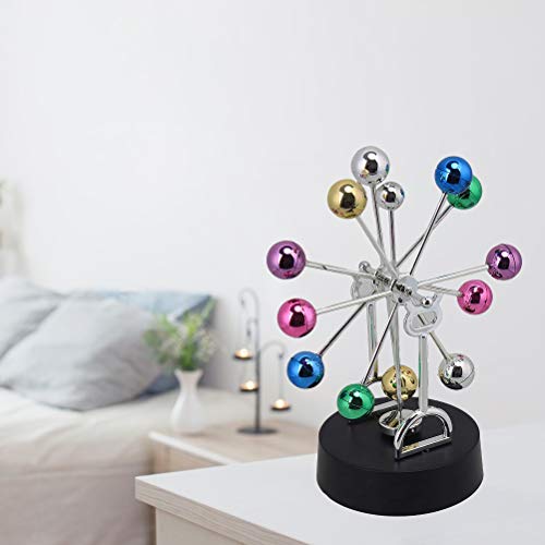 Parkomm Bola de bicicleta gigante, noria de colores, noria gigante, física, péndulo decorativo, descompresión, juguete, decoración para el hogar y la oficina