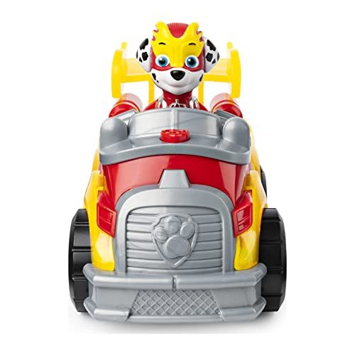PAW PATROL Mighty Pups | Vehículos con Luz, Sonido y Figura de Juego | Patrulla Canina, Figura:Marshall