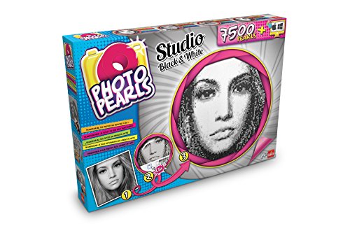 Photo Pearls - 7500 Black & White, Juego para Crear mosaicos con Rejilla (Goliath 35886006)