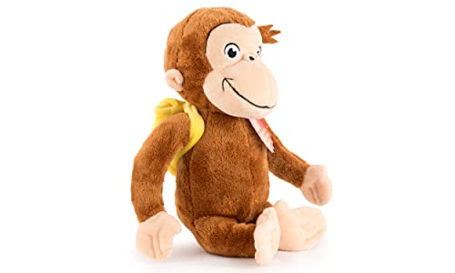 Play by Play Peluche De Jorge El Curioso con Mochila - con Sonido - Curious George - Calidad Super Soft