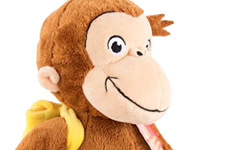 Play by Play Peluche De Jorge El Curioso con Mochila - con Sonido - Curious George - Calidad Super Soft