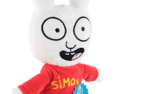 Play by Play Simón - Peluche Conejo Simón y Gaspar con Sonido en Español - Calidad Super Soft (35CM, Simón Clásico)