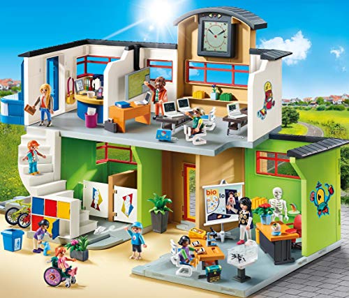 PLAYMOBIL City Life Colegio, a Partir de 5 Años (9453) + City Life Gimnasio, a Partir de 5 Años (9454)