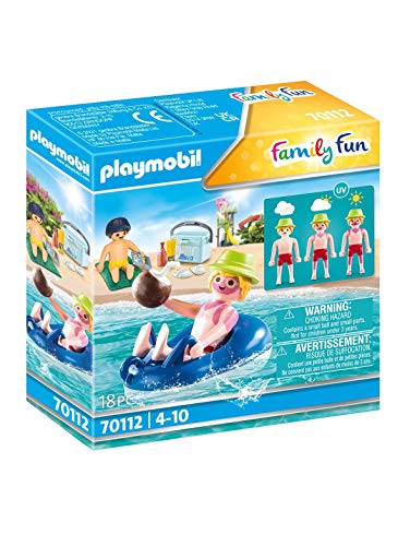 PLAYMOBIL Family Fun 70112 - Bañera Flotante con Flotador para niños a Partir de 4 años