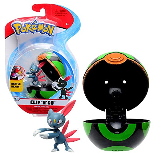Pokemon Figuras del Juego con Pokeball Clip N Go | Figuras de Acción, Figuras del Juego:Sneasel
